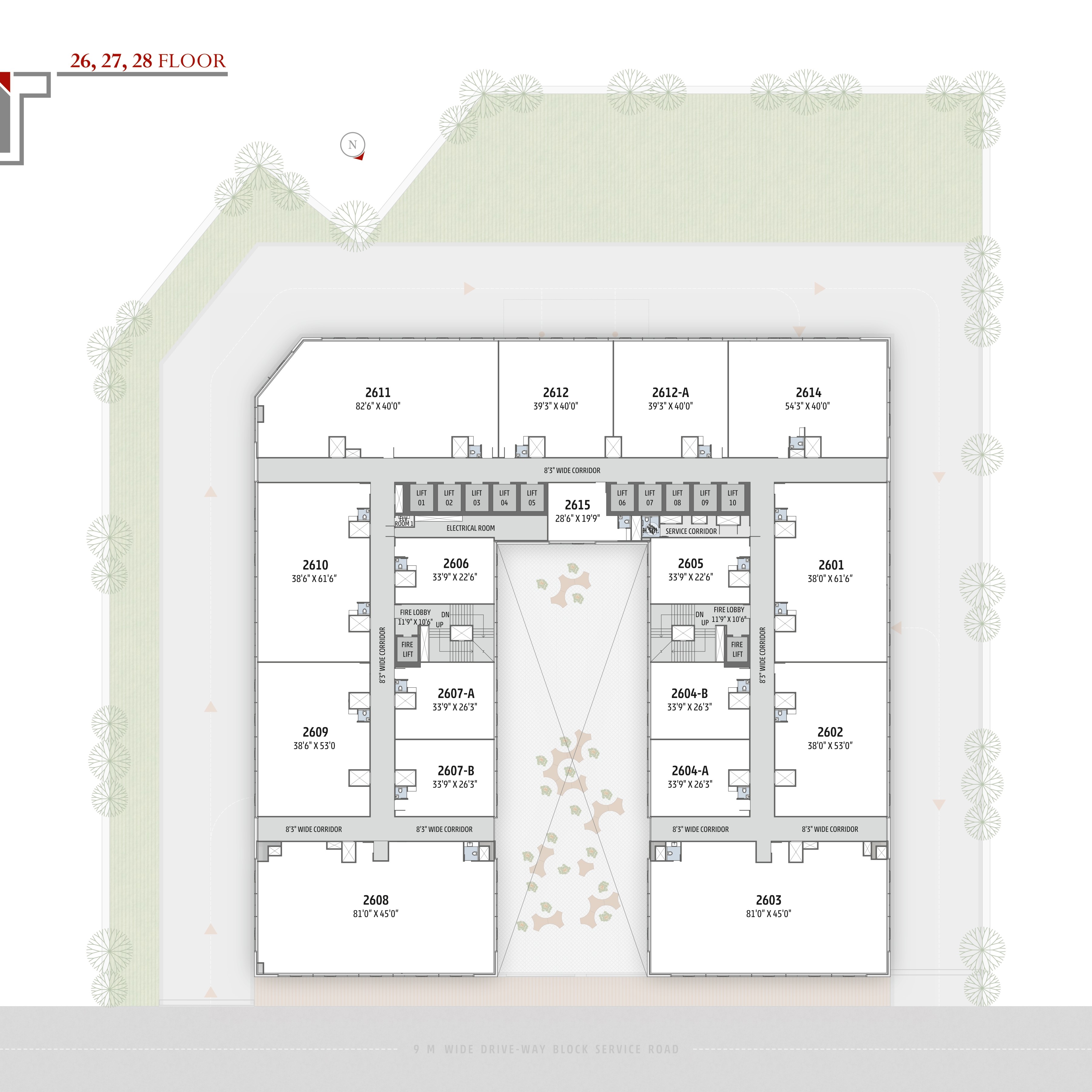 26,27,28 Floor Plan